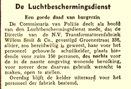 Schuilkelder ter beschikking gesteld aan omwonenden (05-06-1940)