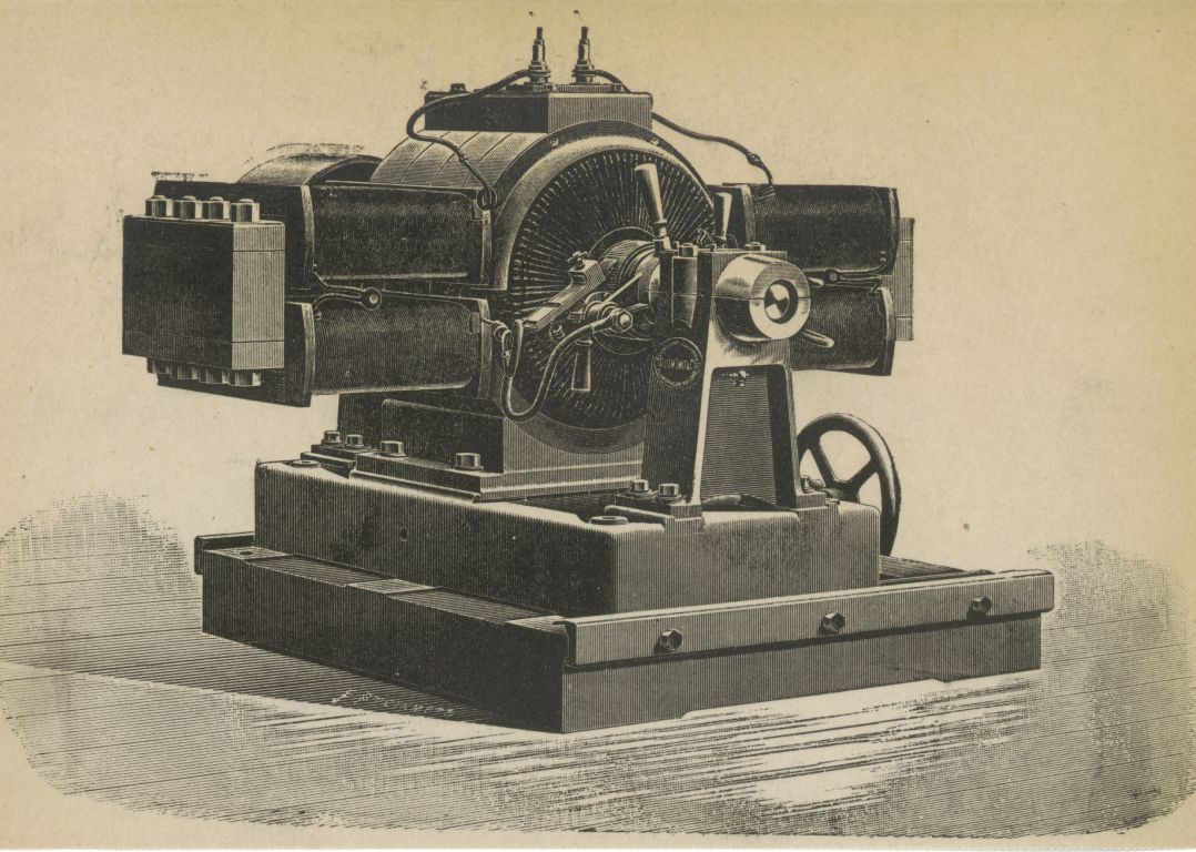 Gelijkstroomgenerator (Dynamo) 1886