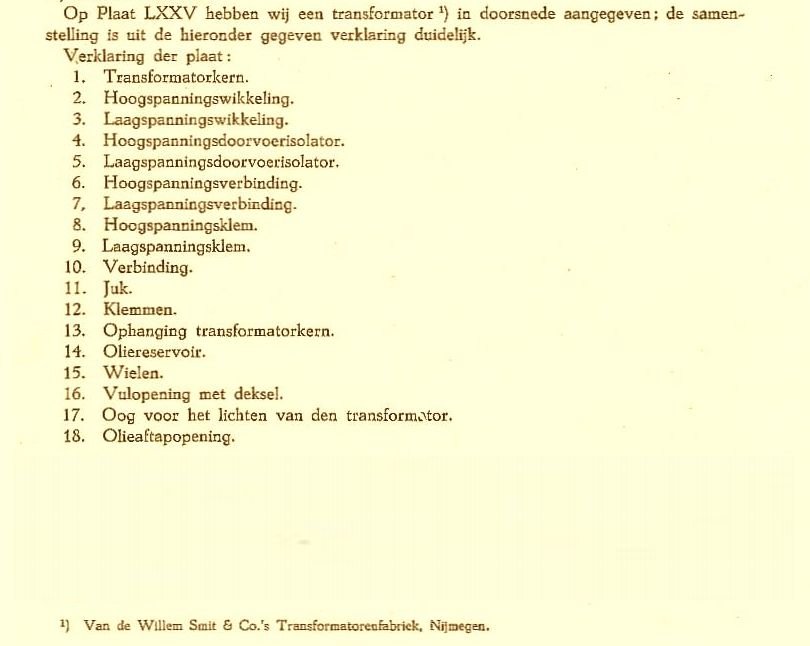 Praktische electriciteitsleer tekst bij draaistroomtrafo smittrafo1915