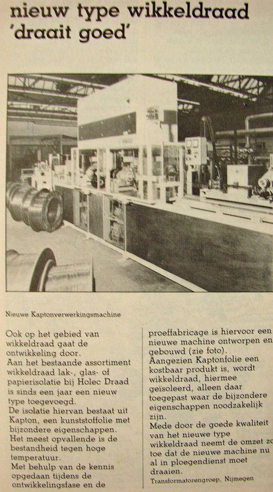 Kaptonisolatie 1983