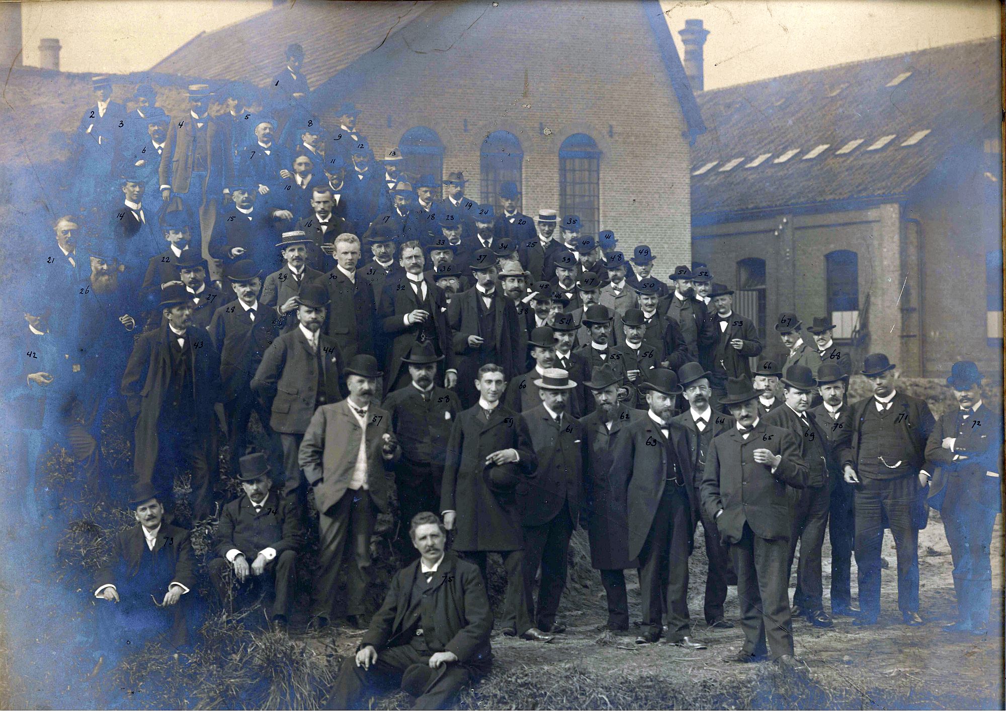 Bezoek Koninklijk Instituut van Ingenieurs aan Smit Slikkerveer 1903