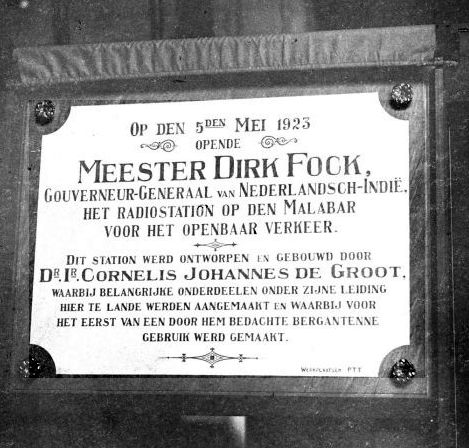 Gedenksteen Ir. de Groot (1923)