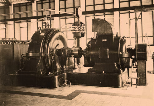 Generator machinezaal  zender Malabar 1927