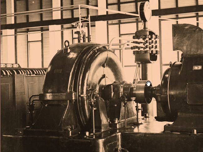 Generator machinezaal  zender Malabar 1927