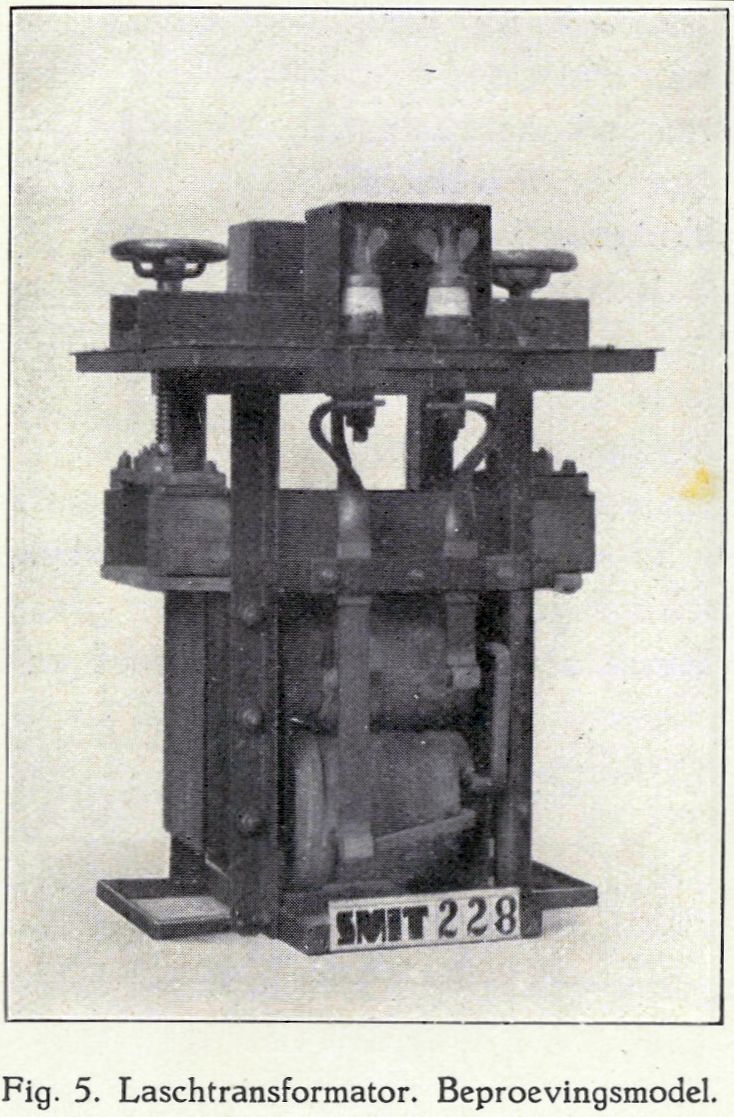 Beproevingsmodel elektrisch lasapparaat (1924)