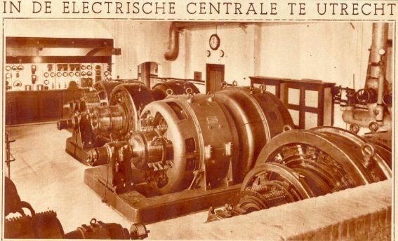 Generator in Electrische Centrale GEB Utrecht 1935