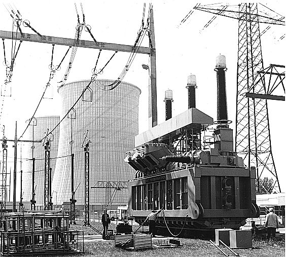 Transformator voor elektriciteitscentrale in Duitsland, Holec rond 1970
